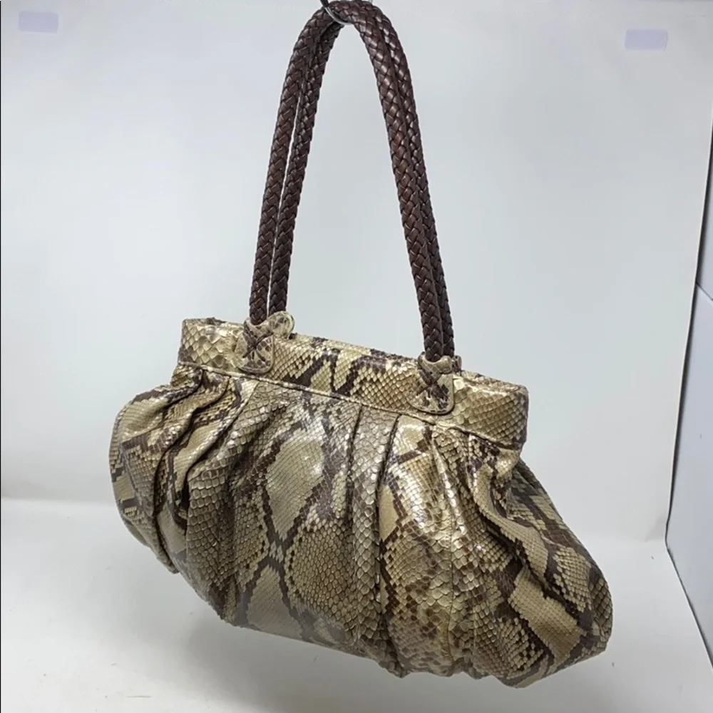 Carlos Falchi Fatto a Mano Genuine Snakeskin Bag